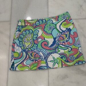 Lilly Pulitzer Vibrant Paisley Mini Skort
